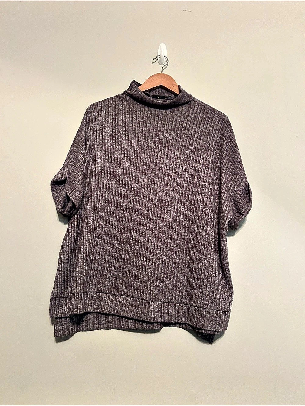 Worthington Textured Short Sleeve Top Size Large